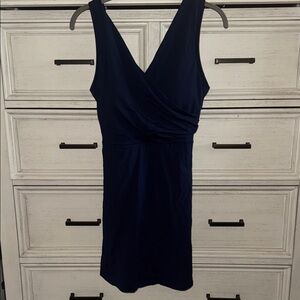 Lands' End Navy Sleeveless Swim Dress nearly New!